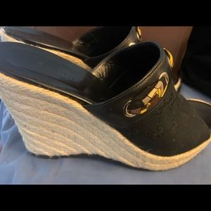 Brand New Gucci Wedge Sandals 6.5
